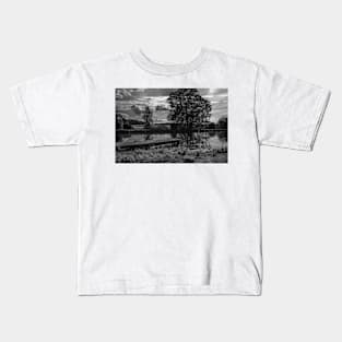 Dramatic clouds over the Göta Canal in Sweden Kids T-Shirt